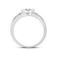 thumbnail image 3 of 10kt White Gold Womens Round Diamond Heart Promise Ring .03 Cttw, 3 of 4