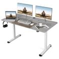 thumbnail image 1 of Costway Escritorio Elevable de Pie Altura Ajustable Eléctrico Mesa de Ordenador Ergonómico Orificio Cables 140 x 70 x 72-116 cm, 1 of 5