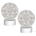 thumbnail image 2 of Salouo Daisies Flowers for Round Acrylic Night Light - Acrylic Sheets with LED Light Lamp Base - Decorative Night Lamp for Restaurant Bar Cafe Shop Room Decoration, 2 of 9