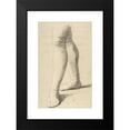 thumbnail image 2 of Romain Cazes 11x14 Black Modern Framed Museum Art Print Titled - Study of Legs (1828-81), 2 of 5