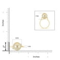 thumbnail image 4 of Angara Golden South Sea Cultured Pearl and Diamond Bypass Ring in 14K Yellow Gold for Women | June Birthstone Jewelry for Her, 4 of 7