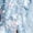 Smoky Blue, variant on Women's GLS Gloria 3D Floral Sleeveless Tiered Slit Gown Gl3358 Smoky Blue Size M
