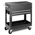 thumbnail image 2 of Topcobe Rolling Mechanics Tool Cart Slide Top Utility Storage Cabinet Organizer 2 Drawers, Multipurpose Organizer with Divided Slide-Out Storage Bins, 2 of 9