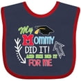 thumbnail image 3 of Inktastic My Mommy Did It and She Did It for Me with Graduation Cap Boys Baby Bib, 3 of 4