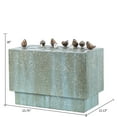 thumbnail image 2 of LuxenHome 24 Inch Outdoor Water Fountain, Resin Stone and Patina Rectangular Water Fountains Outdoor and Indoor with LED Lights, 2 of 7
