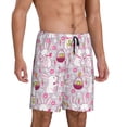 thumbnail image 2 of Wukai Easter Rabbit Men’s Short Pajama Pants With Pockets Soft Sleep Pj Shorts for Men-Small, 2 of 6