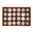 thumbnail image 4 of 24 piezas de bolas de Navidad, adornos de bolas de Navidad, decoración, manualidades, proyectos de bricolaje, adornos navideños para año Nuevo, Champán dorado, 4 of 10