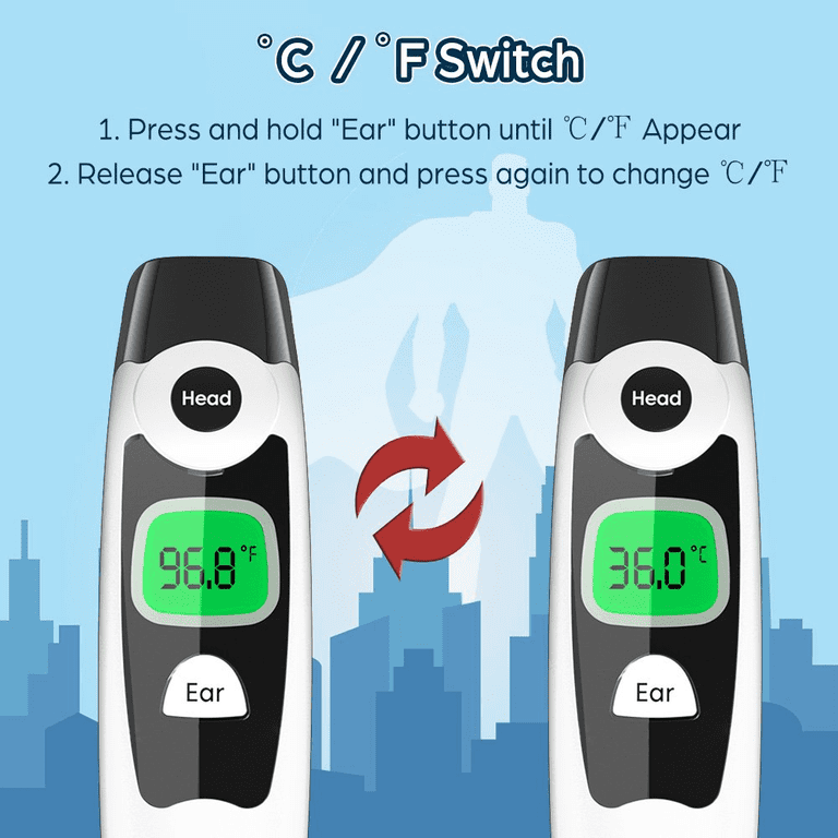 Ankovo Infrared Digital Thermometer, Ear & Forehead photo 6