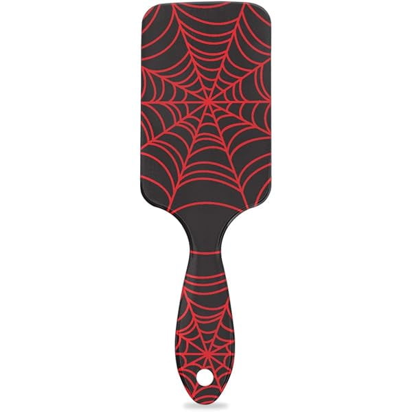 wonima11 Black Spider Web Detangler Hair Brush Hairbrush for Kids Boys Girls, Glide Through Tangles with Ease and Massage Scalp, Smooth for All Hair Types (Wet Dry Thin Long Curly Hair)
