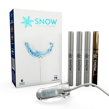 SNOW Teeth Whitening Kit with LED Light | Complete at Home Whitening System - Best Results - Safe for Sensitive Teeth  Braces  Bridges  Crowns  Caps & Veneers