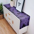 thumbnail image 2 of Halloween Purple Bat Modern Table Runners Holiday Party Wedding Decoration Tablecloth Living Room Dining Table Accessories, 2 of 5