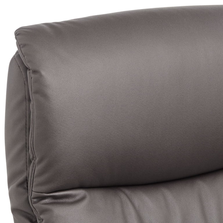 Benchmaster Peregrine Reclining Chair, Charcoal Faux Leather, Flip