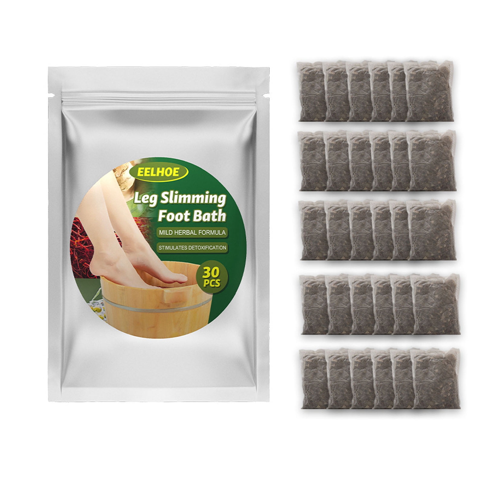 BYDOT Wormwood Ginger Feet Soaking Bathing Slimming Foot Soak Natural