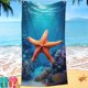 thumbnail image 1 of Microfiber Beach Towel Super Sandproof Beach Blanket Multi Purpose Towel For Travel Swimming Pool Camping Travel Essentials, 1 of 9