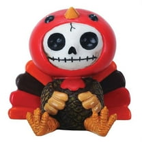 Furrybones Pumpkin Skeleton in Thanksgiving Turkey Costume Figurine