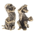 thumbnail image 4 of 2pcs Brass Craft Monkey Adornments Brass Craft Desktop Decors Animal Decors, 4 of 6