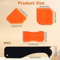 thumbnail image 2 of SNNROO Caulk Tool Set 4 Pcs Sealant Silicone Finishing Kits 3 in 1 Scraper Multifunction Hand Tools Orange Grout Caulk Remover Applicator for Kitchen Bathroom Floor Sealant Sealing, 2 of 5