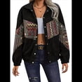 thumbnail image 4 of Chaquetas de Mujer Chaqueta de con Hombros Caídos Negro XL, 4 of 10