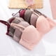 thumbnail image 3 of Sujetador de encaje fino de 1/2 taza, ropa interior fruncida con soporte superior ajustable para mujer, 3 of 6