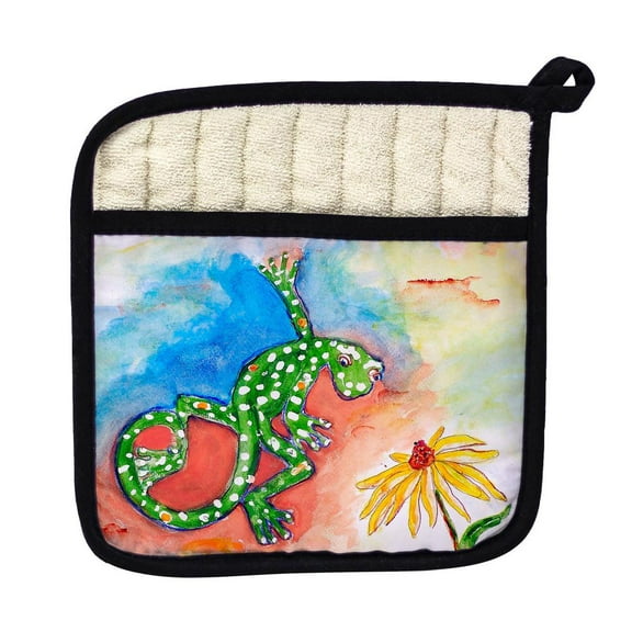 Betsy Drake Interiors Gecko Pot Holder