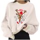 thumbnail image 2 of ICHUANYI Clearance Christmas Fashion Women's Casual Long Sleeve Printed Ladies Short Sweatshirts Tops ICHUANYI "ICHUANYI", 2 of 4