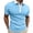 Blue, variant on Vedolay Men's T Shirts for Mens Muscle T Shirts Waffle Stretch Short Sleeve Polo Shirt Casual Slim Fit Workout Tee,Gray M
