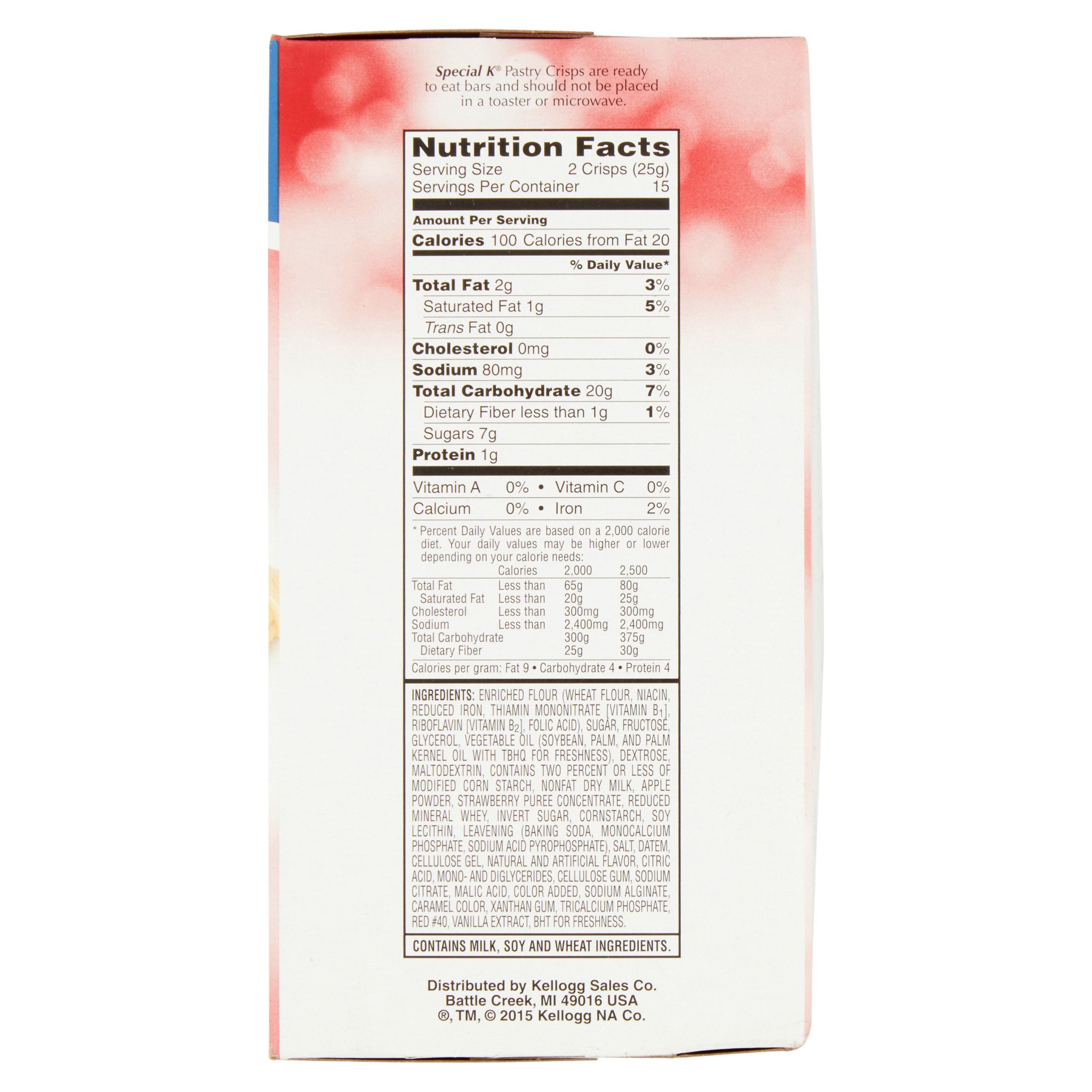 Kellogg's Special K Strawberry Pastry Crisps, 0.88 oz, 15 count - image 5 of 5