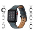 thumbnail image 4 of Compatible con Apple Watch Band 38-40 mm / 42-44 mm, correa de repuesto de cuero genuino compatible con Apple Watch Series 5/ 4/3 /2 /1 MFZFUKR 2033272-13, 4 of 9
