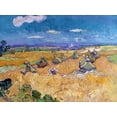 thumbnail image 2 of Van Gogh, Vincent 24x19 White Modern Wood Framed Museum Art Print Titled - Wheat Fields with Reaper Auvers, 2 of 4