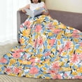 thumbnail image 6 of Sikiie Watercolor Wildflowers Ultra-Soft Micro flannel Blanket Luxury All Seasons Warm Blanket for Bedding Sofa and Travel (4 sizes)-60"x50", 6 of 7