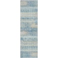 thumbnail image 2 of Addison Rugs Mayfield Premium Machine Washable Transitional Stripes Teal Runner Rug, 2'3" X 7'6" Machine Washable Transitional Stripes Teal Oversized Sherpa Throw Blanket, 2 of 6