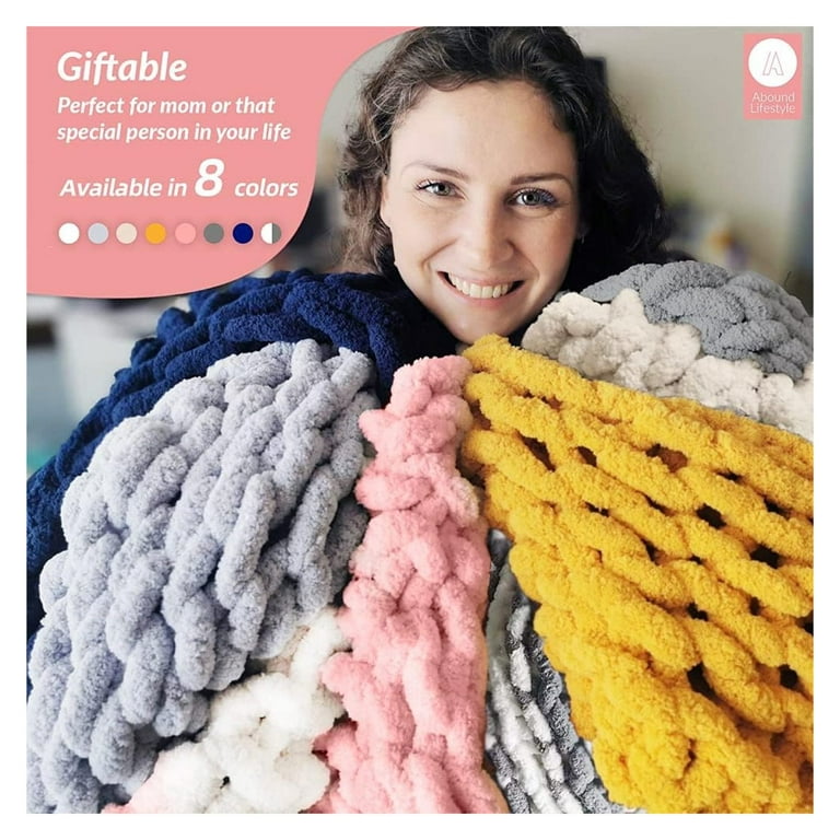 Abound Chunky Knit Blanket Throw 50 x60
