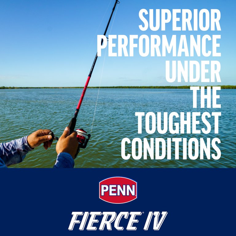 PENN Fierce IV Combo, 7' Medium Light Fishing Rod, 3000 Size Reel