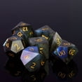 thumbnail image 3 of Cusdie Set of 7 Handmade Stone Dice, 16mm Polyhedral Stone D&D Dice Set with Leather Box, DND Dices for Collection, 3 of 5
