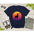 thumbnail image 4 of Xmas Deer Reindeer Elk Wild Animal Silhouette at Sunset T-Shirt Cool Christmas Lover Gift T Shirt for Men Women Boys Girls Teens Tshirt, 4 of 8
