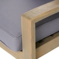 thumbnail image 5 of GDF Studio Parma Outdoor Acacia Wood 10 Seater Sectional Sofa Set with Coffee Table Set, Gray and Dark Gray, 5 of 9