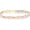 Tri-Color 18Kt Gold over Silver, variant on Italian 925 Sterling Silver, Tri-Color 18K Gold Plated 6-Strand Diamond-Cut 7mm Braided Herringbone Chain Bracelet for Women, Made in Italy