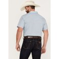 thumbnail image 3 of Gibson Trading Co Men's Wildcat Striped Short Sleeve Western Snap Shirt Steel Large, 3 of 4