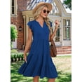 thumbnail image 4 of Vestido MixShe Summer 2025 para mujer, casual, primavera, azul, 4 of 5