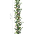thumbnail image 4 of Ikohbadg 5.6FT Artificial Flower Garland with White Roses and Gypsophila, Floral Decoration for Wedding, Party, Centerpieces, Home Decor, Silk Floral Rattan for Events and Celebrations, 4 of 7