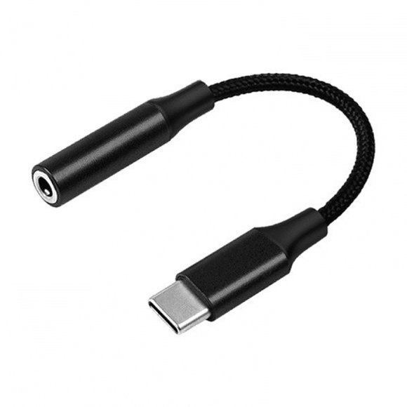 USB Type C to 3.5mm Female Headphone Jack Adapter, USB C to Aux Audio Dongle Cable Cord Compatible with Pixel 4 3 2 XL, Samsung Galaxy S21 S20 Ultra S20+ Note 20 10 S10 S9 Plus for iPad Pro-Black