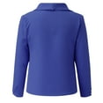 thumbnail image 5 of HaoXianJian Plus Size Dressy Blazers for Women Solid Color Spring Jackets 2025 Long Sleeve Lapel Dressy Tops for Women Business Blouses Button Outfits Office Work Suit Casual Blazer S-3X, 5 of 7