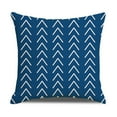 thumbnail image 3 of Pillow Covers 18x18 Set of 4 Modern Decorative Geometric Outdoor Sofa Throw Pillow Cushion Covers Case for Couch Living Room Bedroom Patio Furniture Indoors Home Decor Blue 18"L x 18"W, 3 of 7