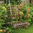 thumbnail image 5 of Santa Fe Nailhead Iron Single Seat Swing - Rustic Brown, 5 of 5
