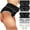 Black/Multicolor, variant on Scyoekwg 5 Pack Comfort Women Cotton Underwear Soft Breathable Panties Mid Waisted Stretchy Briefs Ladies Briefs Multipack Multicolor XL