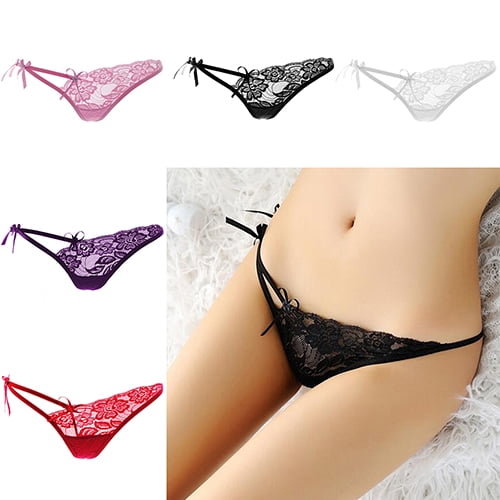 Cheers Women Sexy Lace V-string T-back Briefs Panties Thongs G-string  Lingerie Underwear
