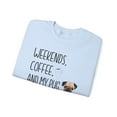 thumbnail image 3 of Weekends, Coffee, and My Pug Sweatshirt Image of Pug, 3 of 4