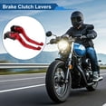 thumbnail image 2 of Palancas de freno y embrague cortas únicas para Yamaha YZF-R1 2009-2014, palanca de freno ajustable en 6 velocidades, aleación de aluminio roja, 1 par, 2 of 7