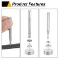 thumbnail image 4 of Uxcell 24Set 12.5mm Leather Snap Fastener Kit 2.72" Long w 4 Install Tools, Silver, 4 of 6