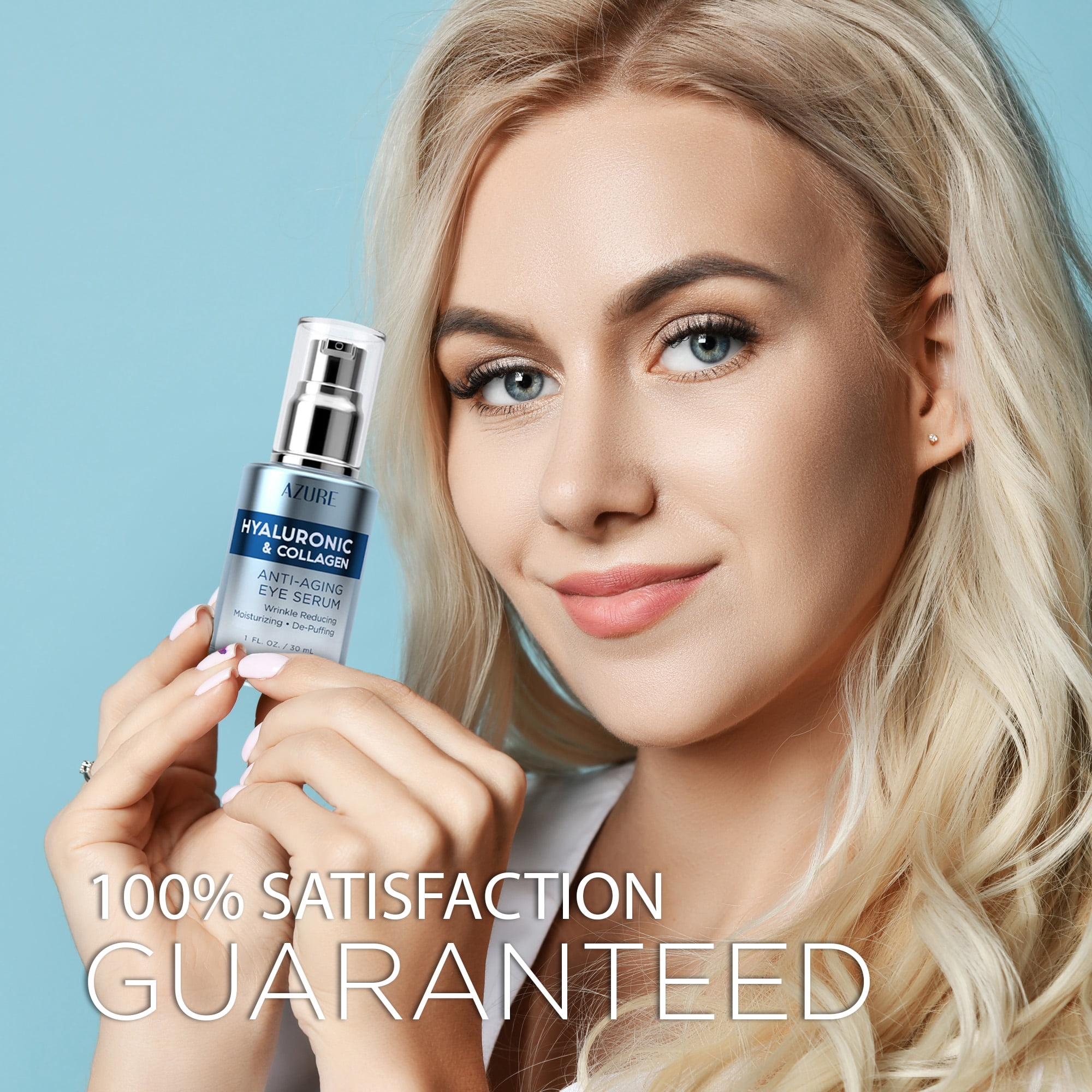 azure hyaluronic and collagen anti aging eye serum